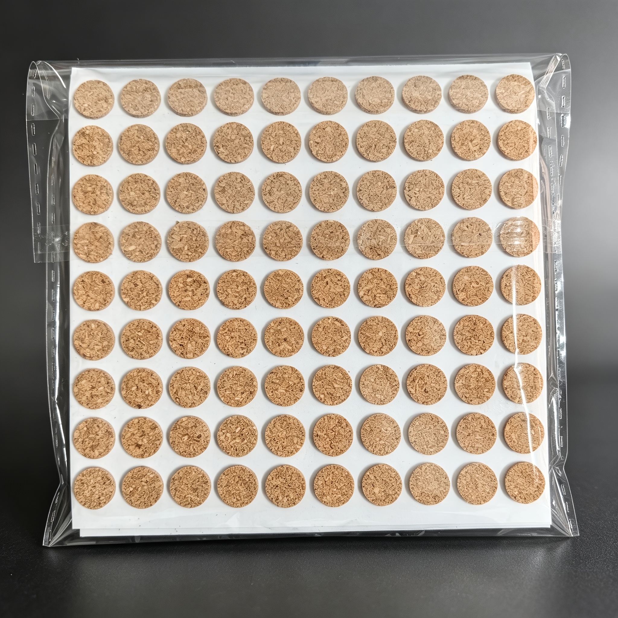 TEMU 500 Self-adhesive Cork Pads, Round Adhesive Anti-collision Pads, Suitable For Cabinets And Tabletop Items, Prevent Scratches On The Bottoms Of
