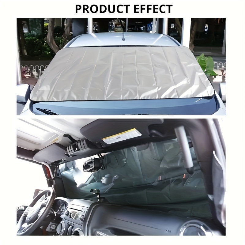 

Couvreuse de pare-brise de voiture pliable et imperméable avec fixations pour protéger contre abondante, et le - Petite, portable et facile à installer