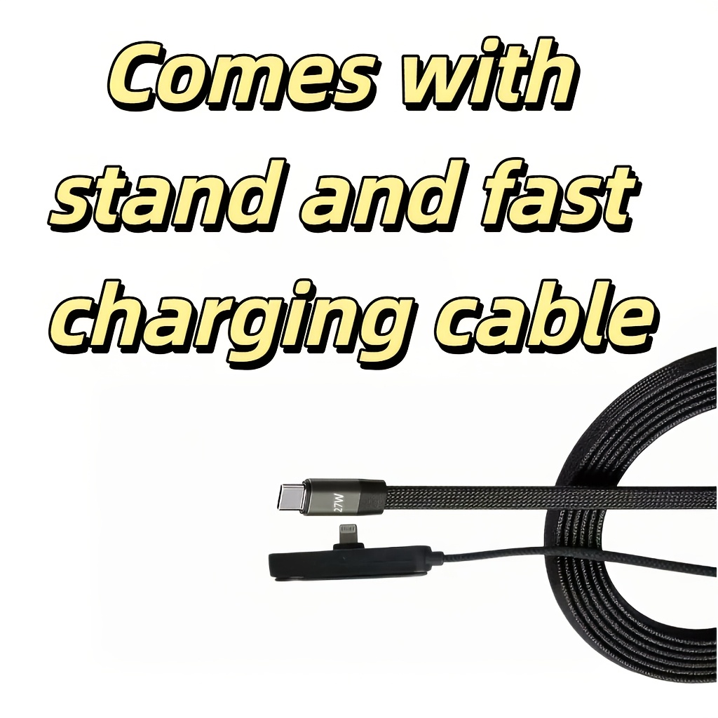 Image of Suitable For Lightning Bracket Data Cable, For Iphone 14/14 Air, Iphone 15 Pro/pro Max, Cable For Office Workers, Travel Vacation, And Commuting