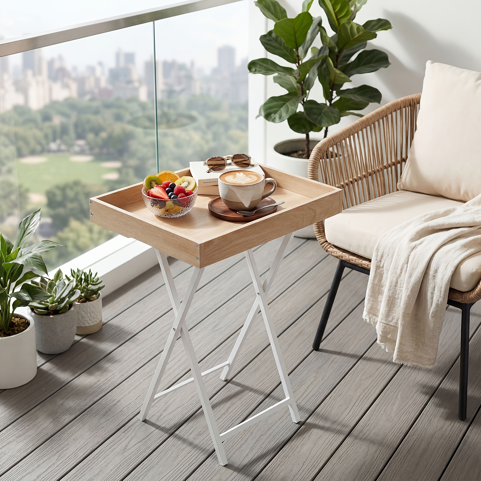 Image of Is Equipped With A Removable Tray, A Large-capacity Tray With Barriers For , And Assembly. Suitable For Space Scenes Such As Living Room, Bedroom, Dining Room, Study, Balcony, And Office.