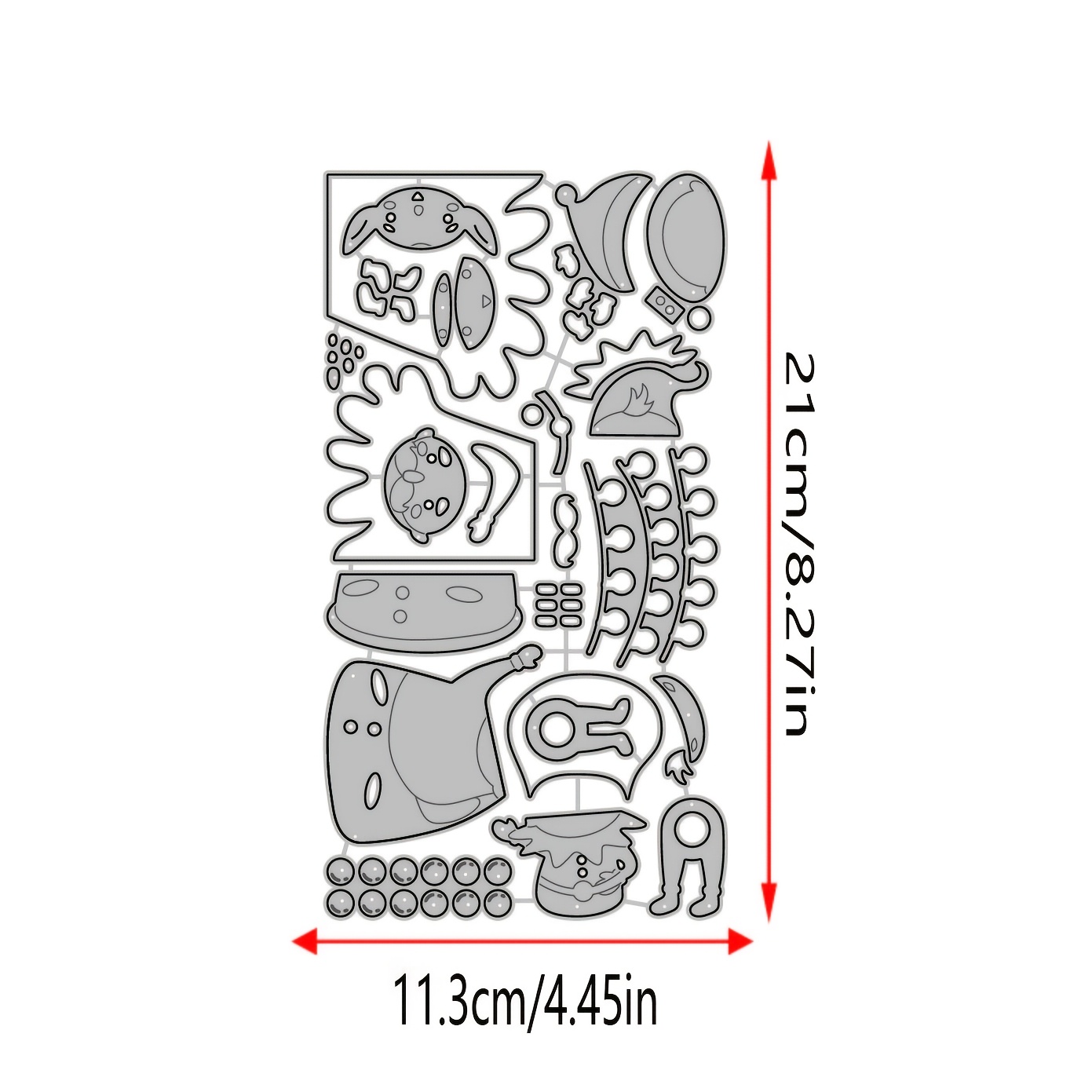 TEMU 1pc Matrice de découpe en métal Père Noël Scrapbook Papier Art Couteau Moule Lame Pochoirs Matrices