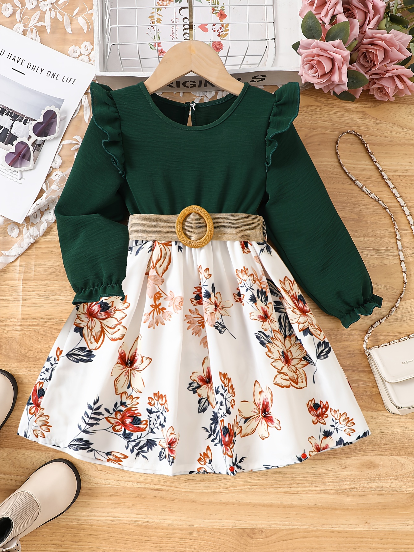 strapless open back dress Cute Red Colored Long Sleeved Girls Winter Party Dress Shop Online Red / 24M(80cm)