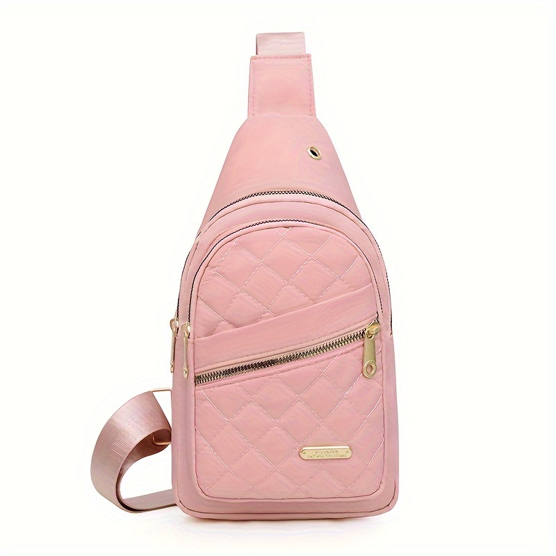 TEMU Nouveau sac à bandoulière tendance pour femme, sac de poitrine/sac à bandoulière/sac à dos/sac banane polyvalent décontracté et de sport