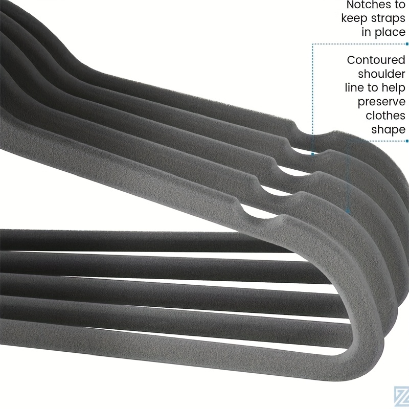 5pcs per pack of velvet hangers   bearing sturdy and durable non slip for drying scratch proof and wrinkle   hangers suitable for dormitories and home storage wet and dry use details 1