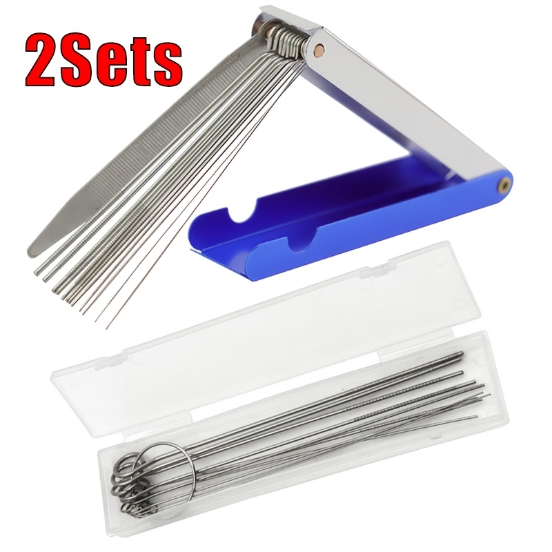 E-shop 2er-Set Vergaser-Reinigungsbürsten-Set, Spritzpistolen-Düsenreiniger für Schweiß- Schneiddüsen, Gasherdauslässe, Regenbürste,
