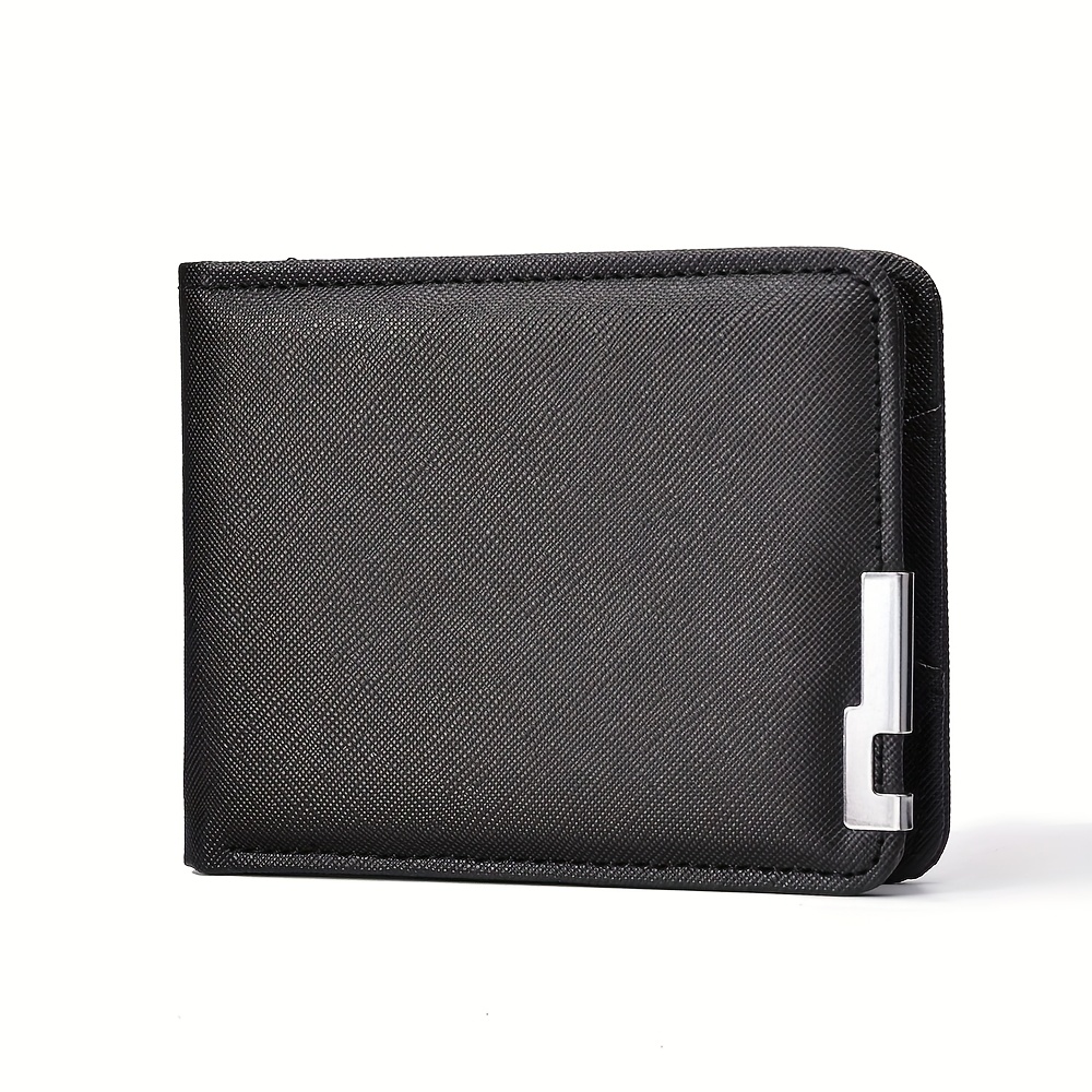 Image of (men's Credit Card Holder) 1 Pack Men's -thin Credit Card Wallet For License And Credit Card Holder, Minimalist Style, Unique Horizontal Design, Non-woven, Suitable For Daily Use And Gifts