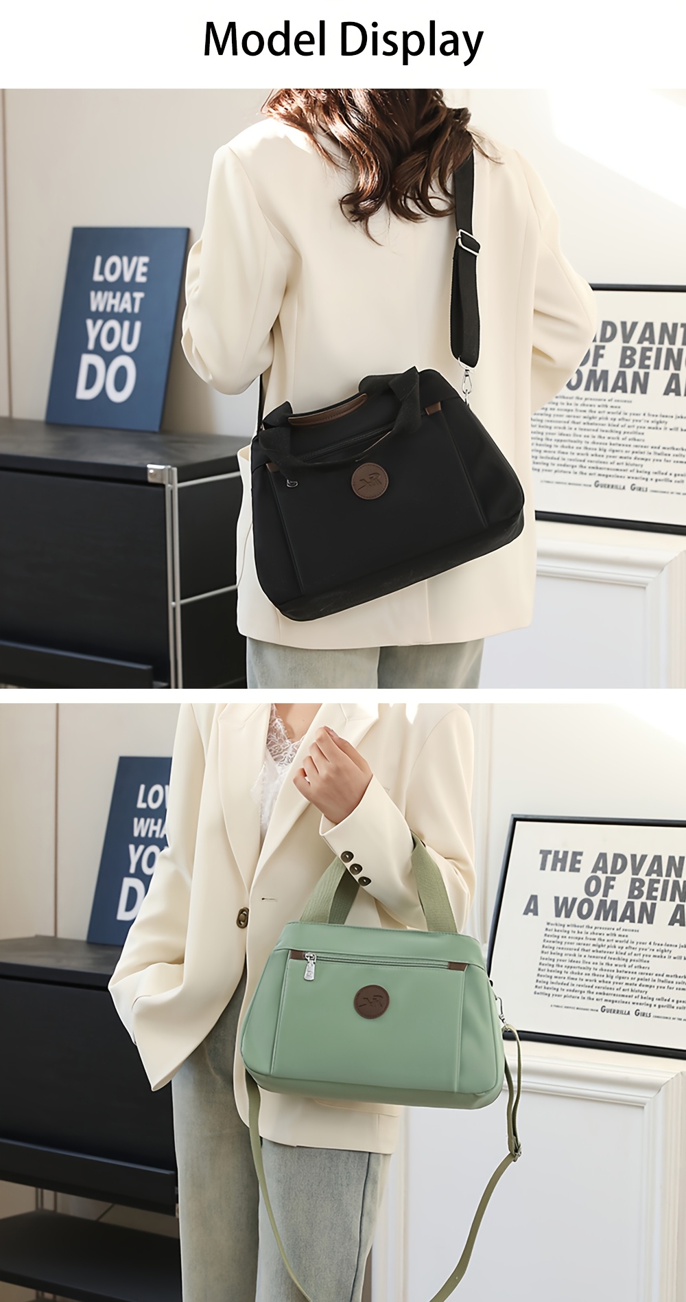 lightweight nylon waist bag for leisure featuring an adjustable strap zipper closure and lining a stylish crossbody bag with multiple pockets for   Product details 3