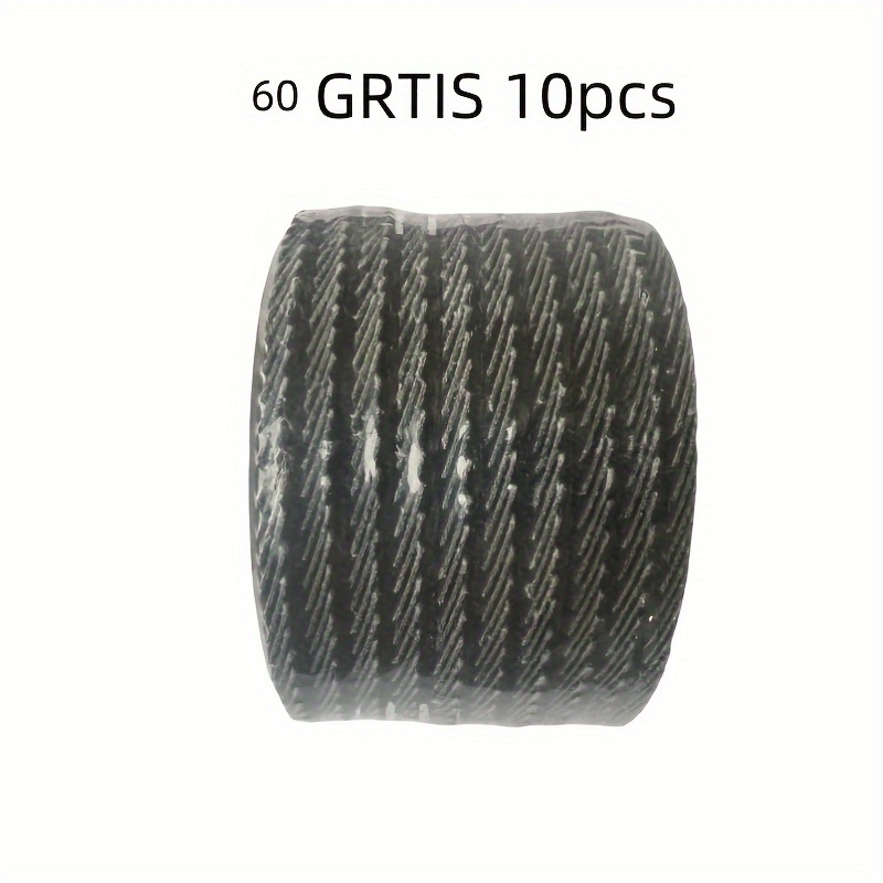 Image of 10pcs 4.53" (115mm) Fiber Backed Flap Discs - High- Grinding Wheels For Metal Rust Removal And Finishing - Angle Grinder Compatible, Medium 60/ Grit, Blue