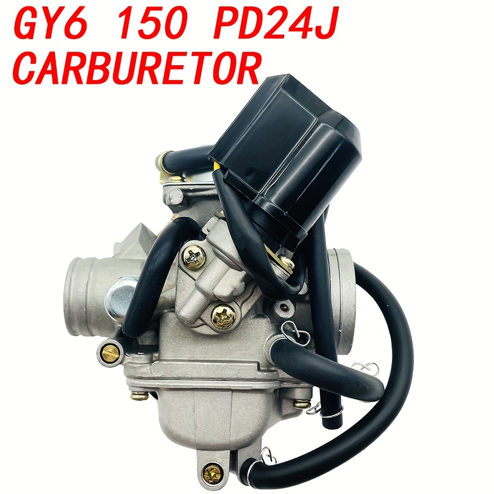 

High-performance Gy6 Carburetor For 125cc Scooters, Luxury Motorcycles, & Beach Bikes - Aluminum Body, Pd24j Model, Adjustable Gaskets & Diaphragms, Ideal For Street Motorcycles