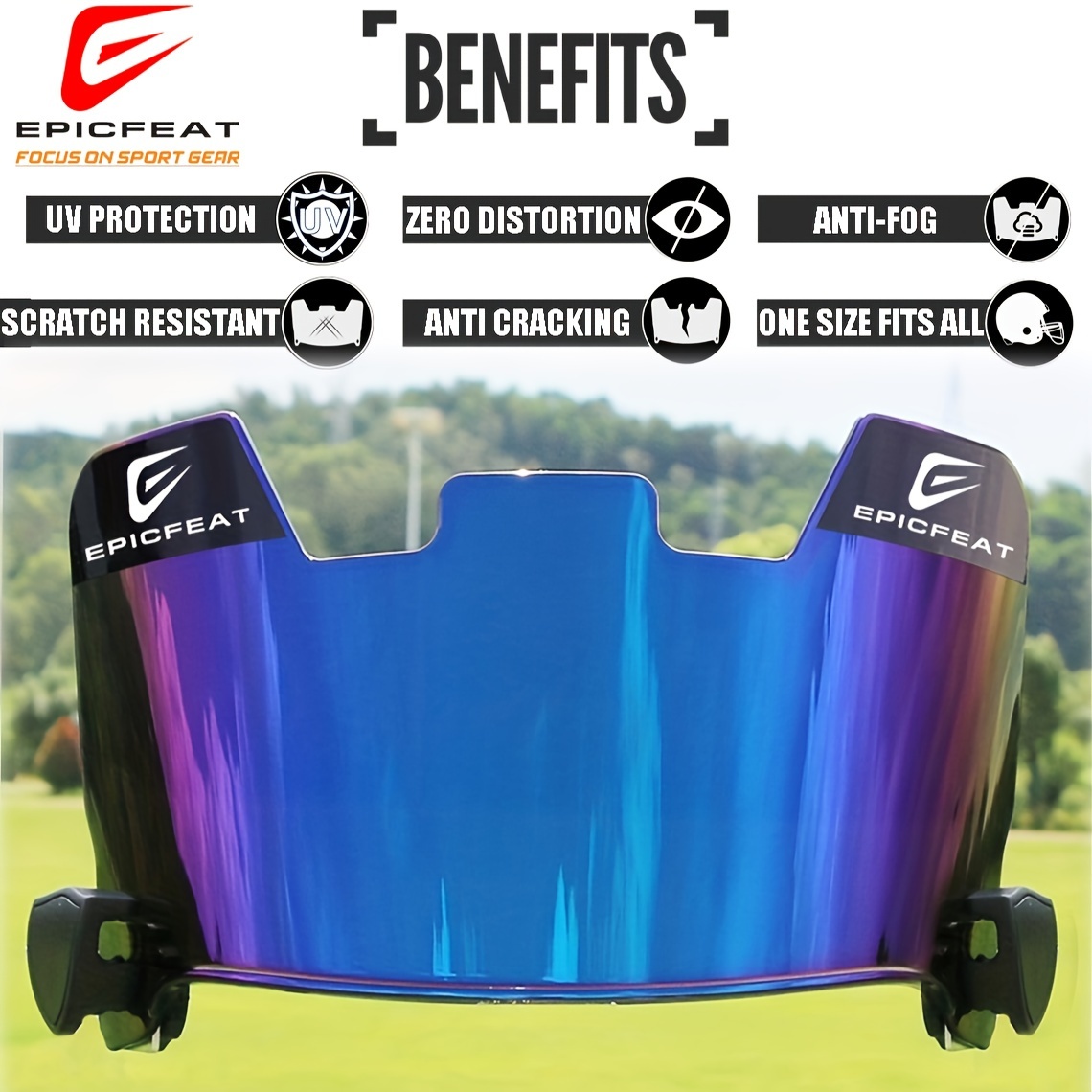 Protect Eyes Face A Football Helmet Visor Eye Shield Fast - Temu