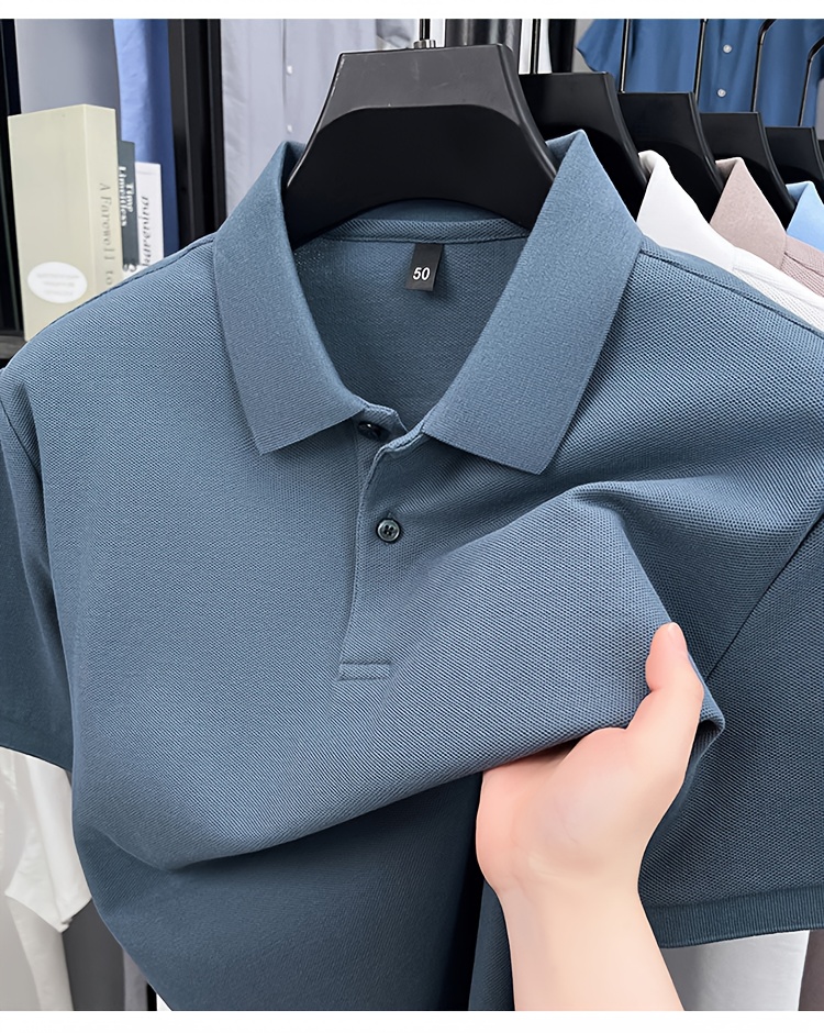 σορτς για άντρες, άνετο και στυλιστικό, για επιχειρήσεις και σπορ, με σύντομο λαιμό και σωλήνα Στοιχεία είδους 4