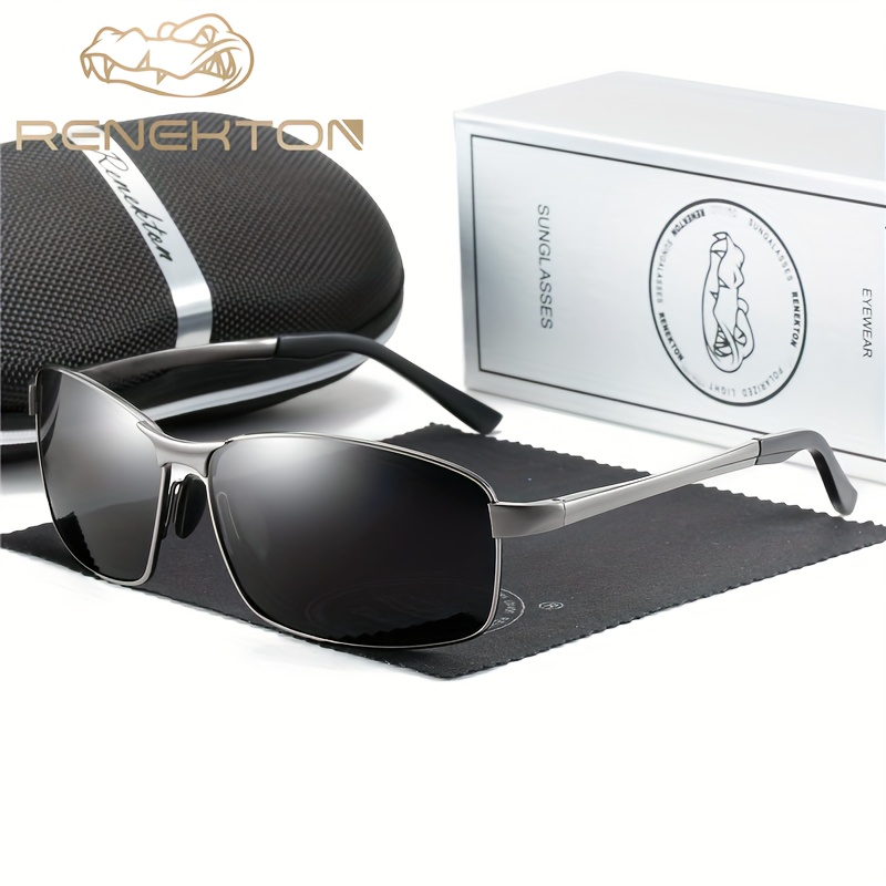 1pc Renekton Men's Polarized Sunglasses, Square Sunglasses Driving Glasses Outdoor Fishing Sunglasses, UV400,Temu