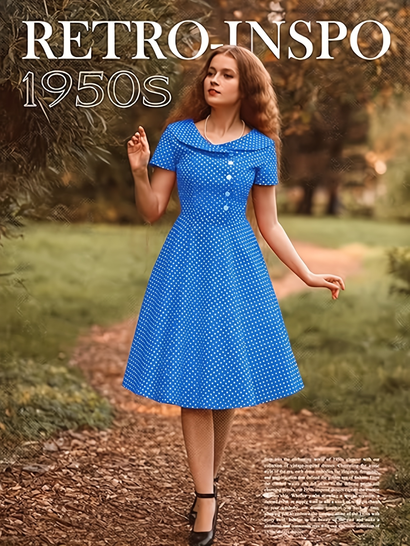 blue polka dot asymmetrical button front lapel womens dress - Temu Austria