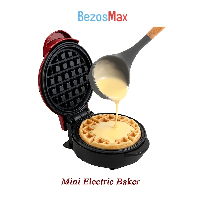 Versatile 3-In-1 Mini Electric Baker, Easy One-Plug Hash Brown Maker for Paninis & Chaffles, Lightweight Multi-Function Griddle, Reliable Individual Serving Cooker, Compact Design