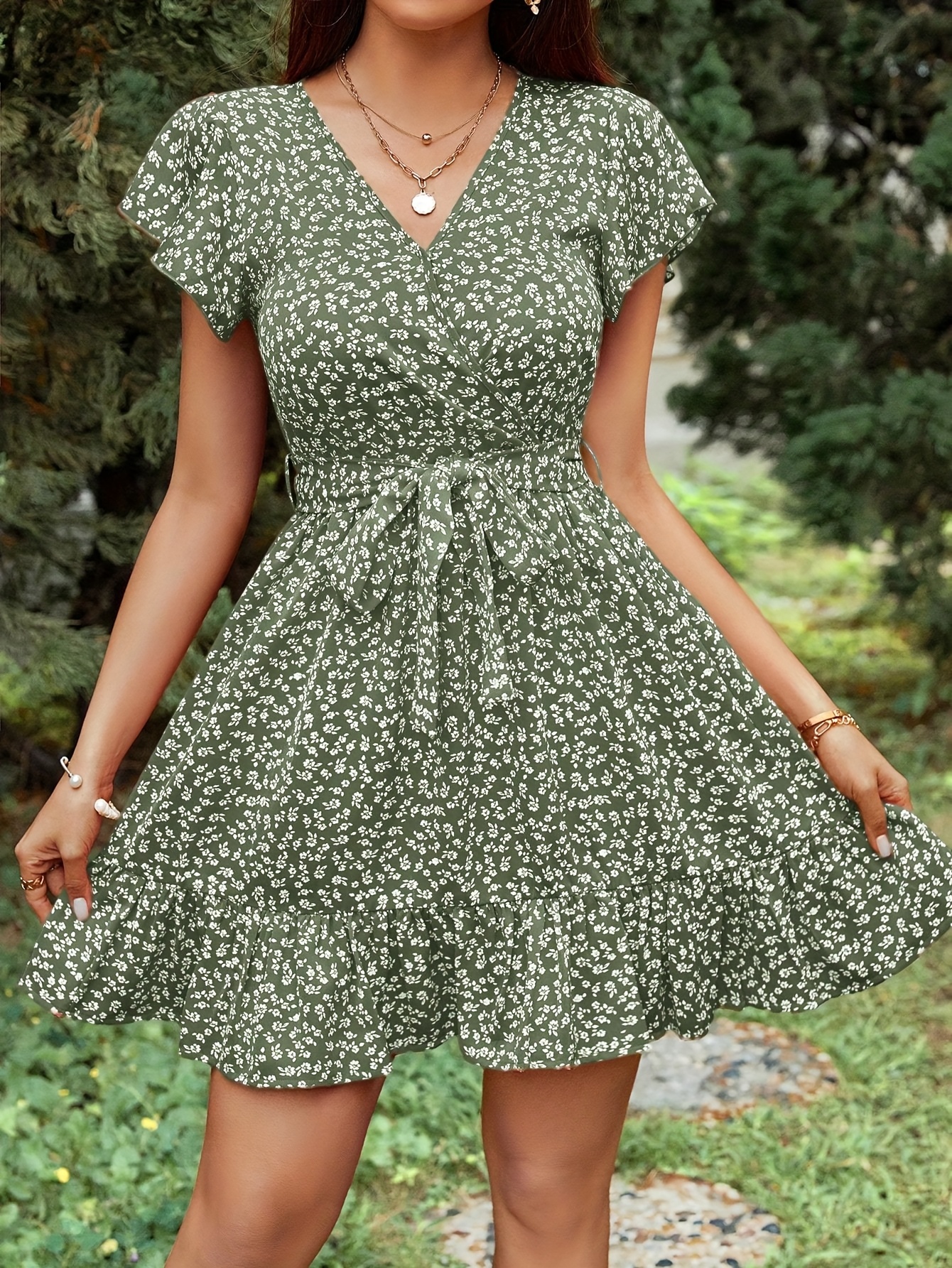 casual a line dress sold on Temu United States