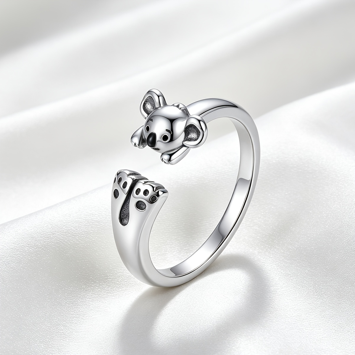 Women's Adorable Koala Open Ring, Versatile Fashion