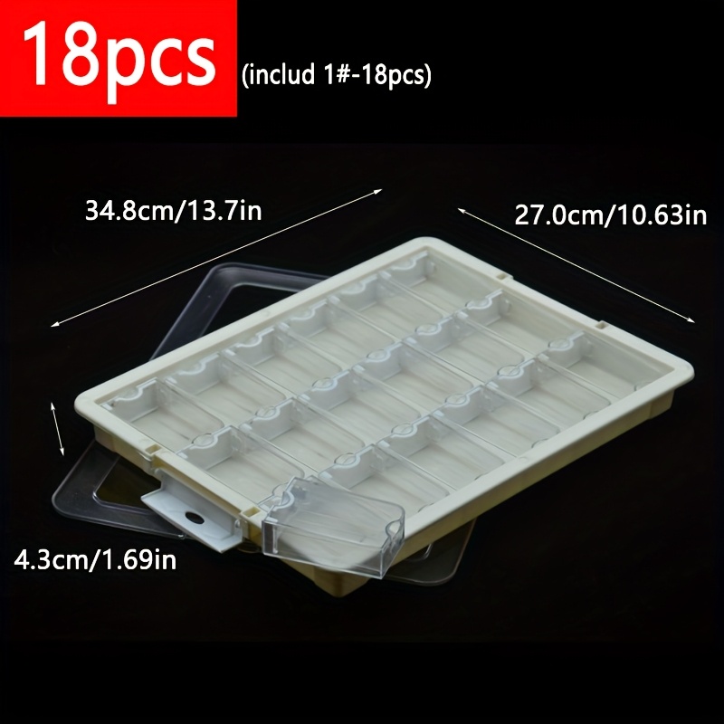 diy 18pcs 30pcs transparent plastic storage box set   visibility stackable space saving solution for hair accessories jewelry   hardware craft supplies multifunctional lightweight organizer box for organization storage and transportation Product details 7