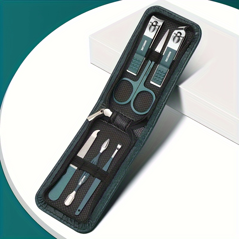 

6pcs Portable Kit: Steel , Ear & Spoon - Manicure Set For Use