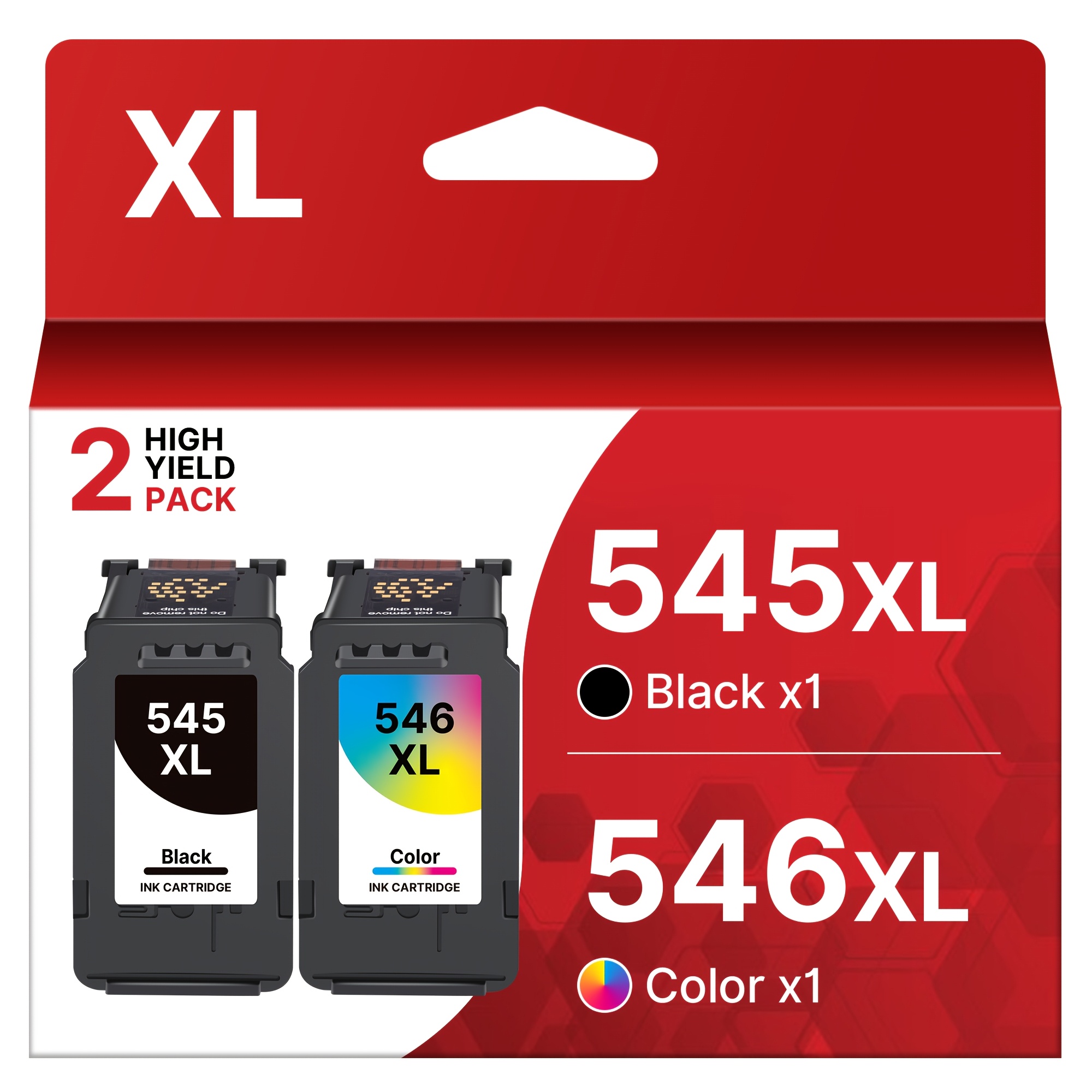 TEMU 2 Pack 545xl 546xl Ink Cartridges For 545 546 Xl | Compatible With Mx495 Tr4550 Ts3350 Ts3150 Tr4551 Mg2550s Mg2555s Ts3151 Mg3050 Mg295