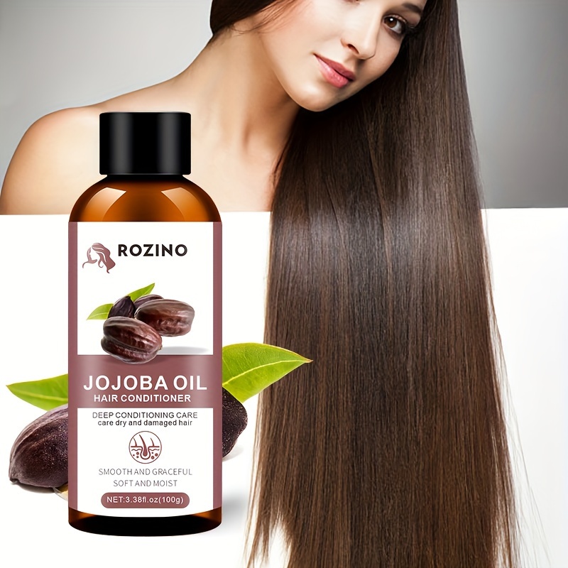 

Jojoba Oil Hair Conditioner, Hair Care Essential Oil For Deep Conditioning And Care Of Dry And Damaged Hair, Moisturizing, Healthy Hair Penetrates Root To Tip
