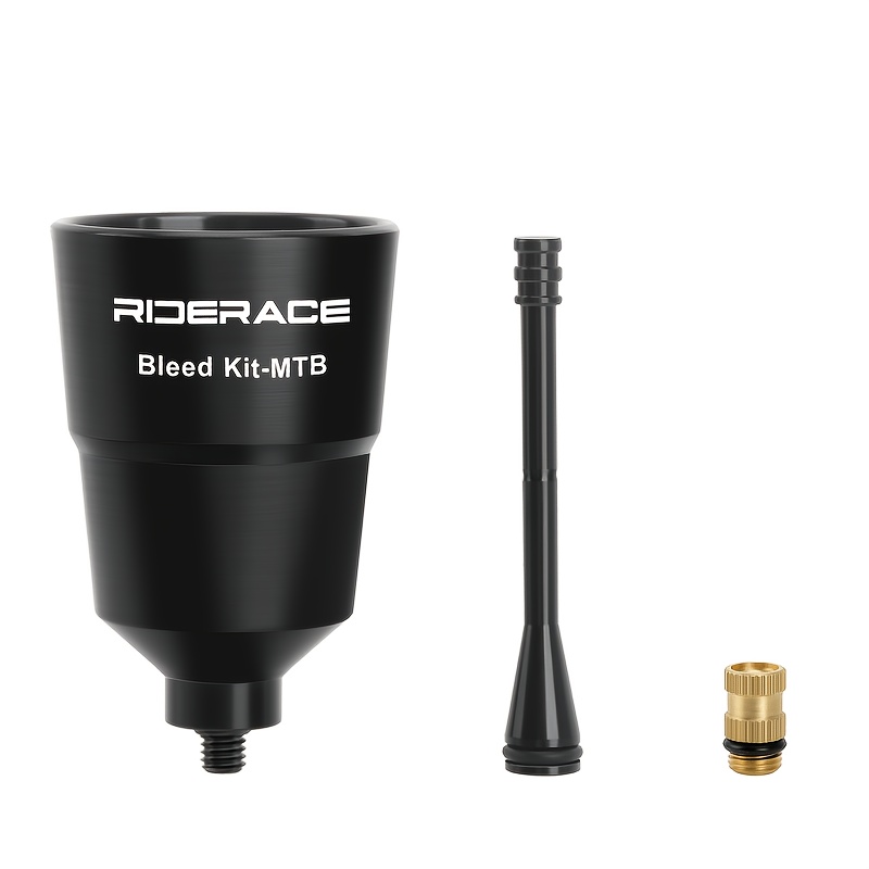 TEMU Riderace Hydraulic Brake Bleed Repair Kit With Oil Funnel And Adapters For Road Mtb Disc Brakes Professional Calibration Tool