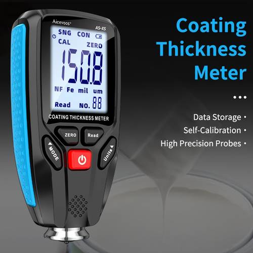 coating thickness gauge automotive paint film measuring tool 0 1um blue black