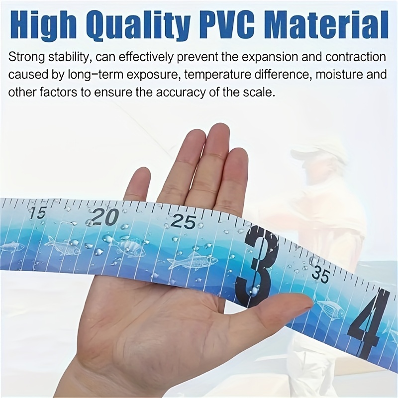 

Pvc Fish Length Ruler 35.43 Inch Portable Fish Length Scale Tape Measure, With Safety Binding Belt, Suitable For Fishing Accessories