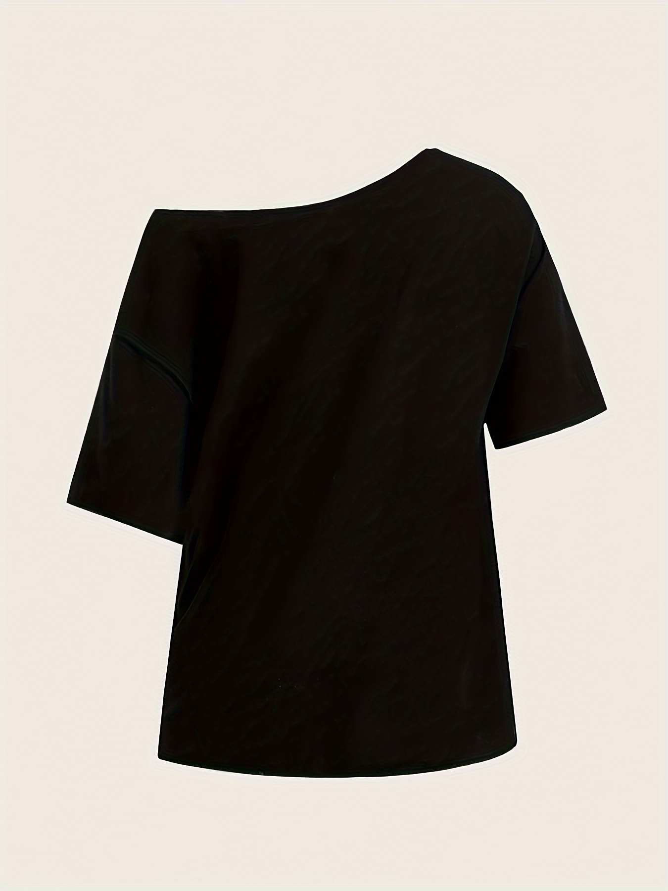 womens oversized drop shoulder t shirt asymmetrical one Temu