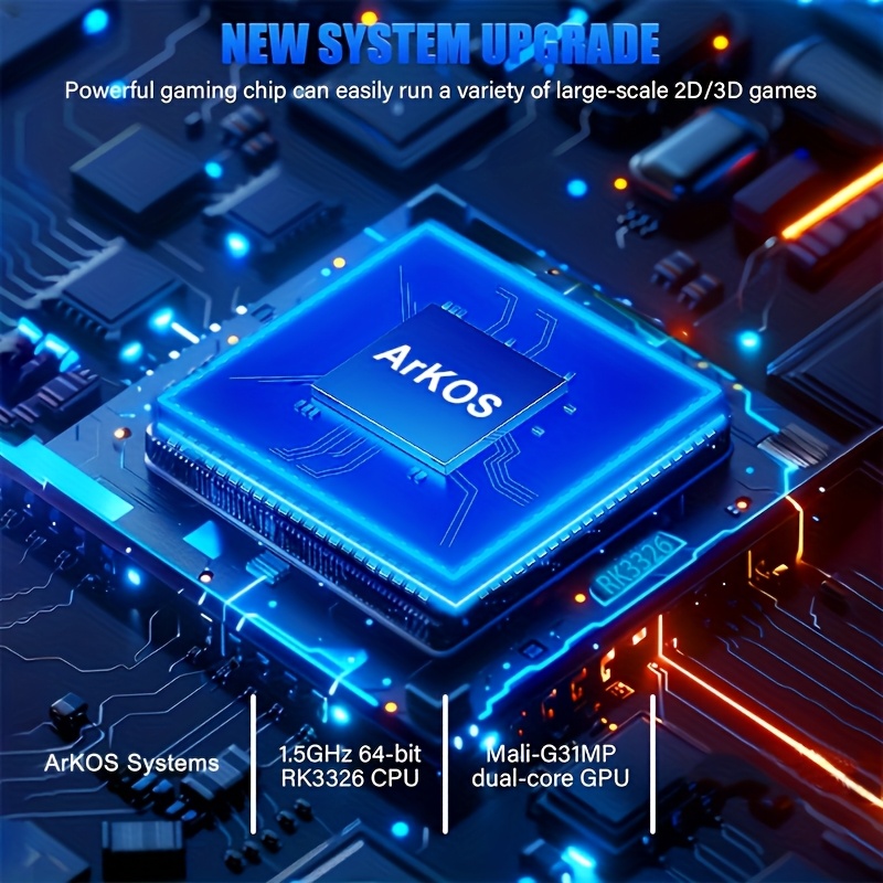 7 Colors Available, Retro Handheld Game Console R36S with 3.5-inch Screen Classic Entertainment, 64GB Portable Handheld Game Console, USB Charging, Rechargeable Battery, Instant Play