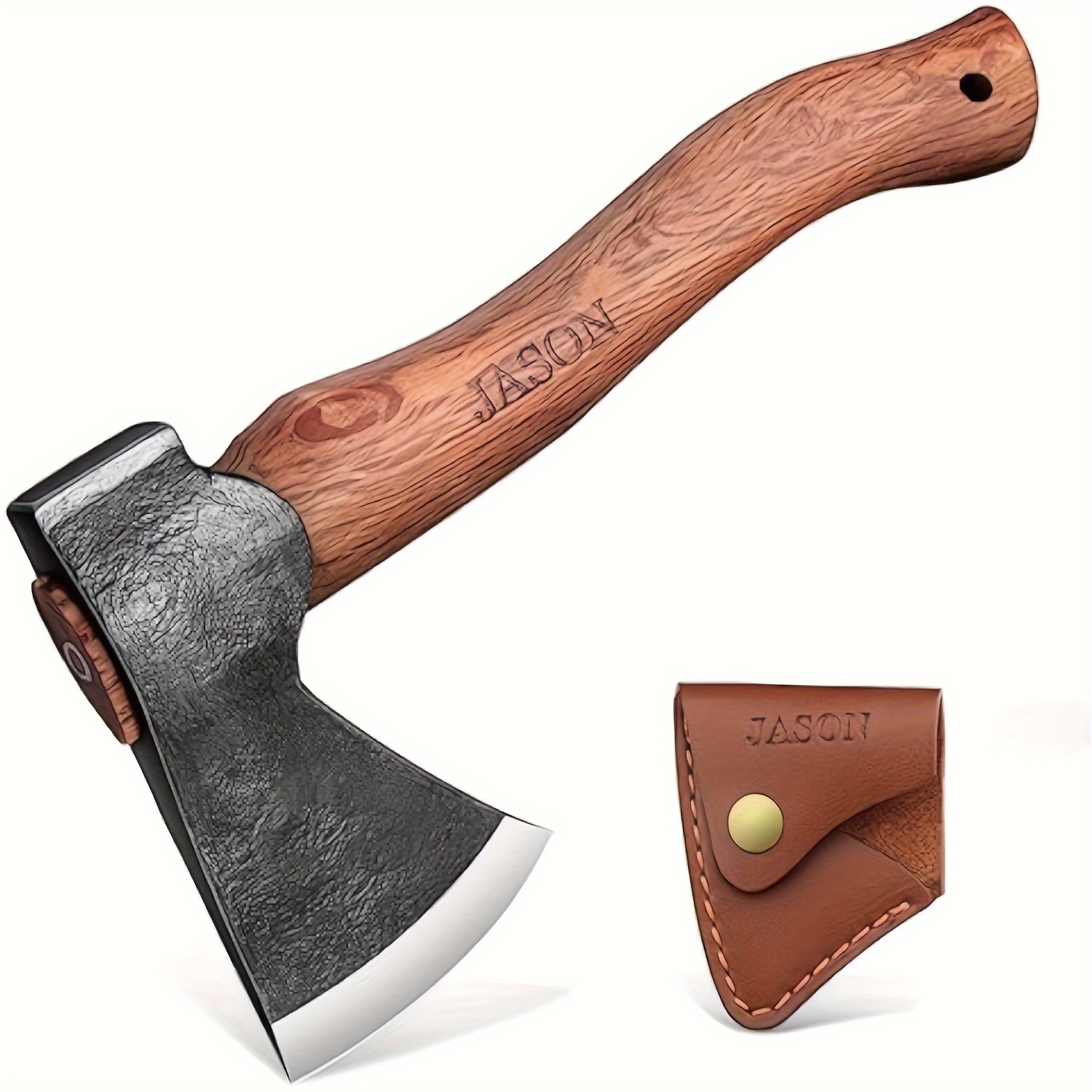 

Hand With Wooden Handle 30 Cm Outdoor Survival Axe With Pu Sheath Hand Camping Axe For Men Gifts Bushcraft Etc.