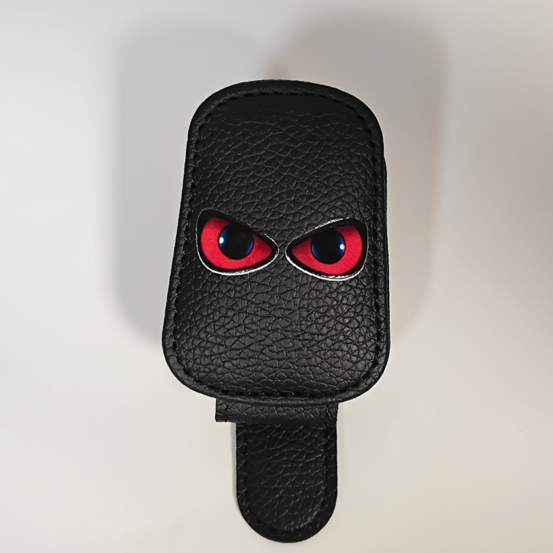 TEMU Porte-clip magnétique pour pare-soleil de voiture avec crochet à lunettes tendance et organisateur de tickets et cartes - Magnétique adapté à