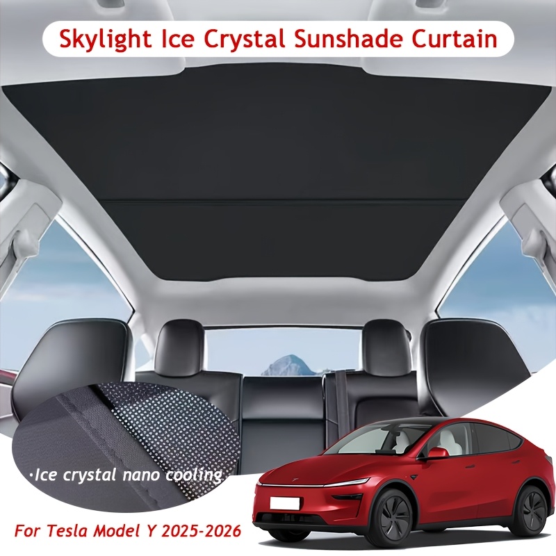 TEMU -compatible Compatible For 2025-2026 Nano Cooling Sunroof Shade - Instant Heat Suitable For Car Roof Ventilation System, Heat Disperser For