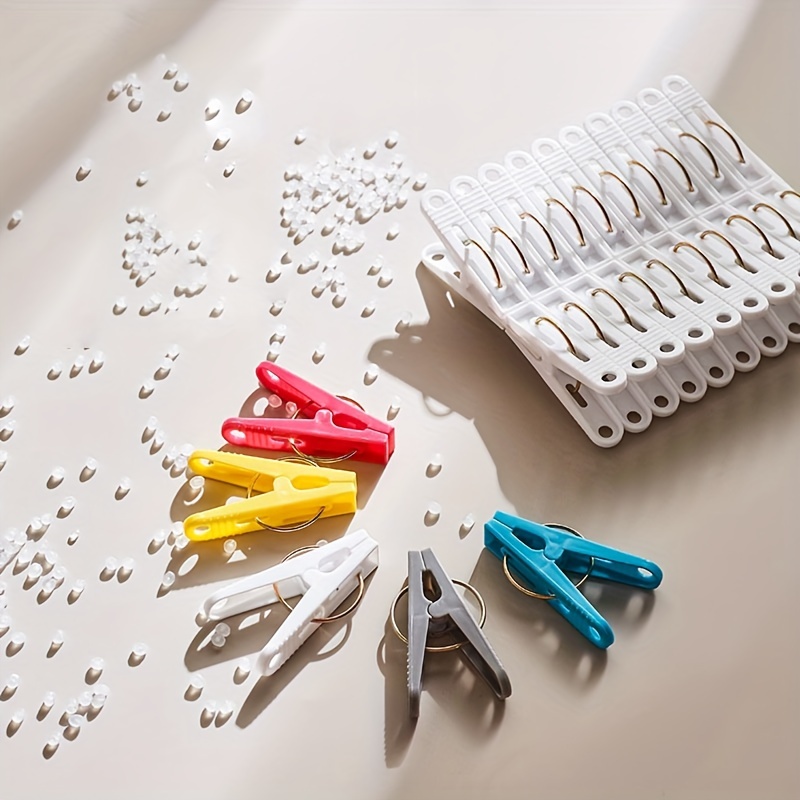Durable Plastic Clothespins Strong Grip Multi color Options Temu