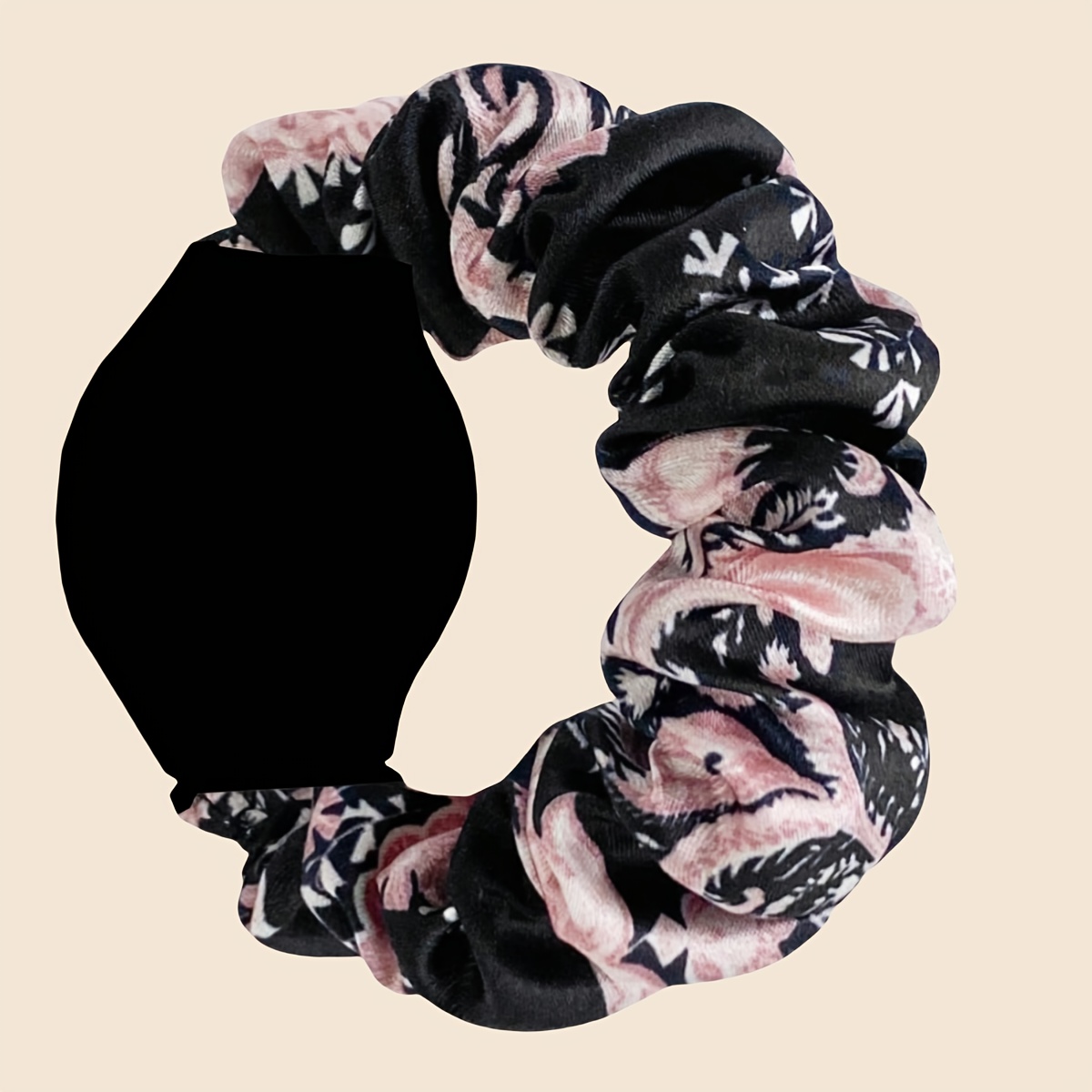 Image of Soft And Elastic Hair Ring Style Replacement Strap, 20mm Printed Hair Ring Watch Band Suitable For Galaxy Watch