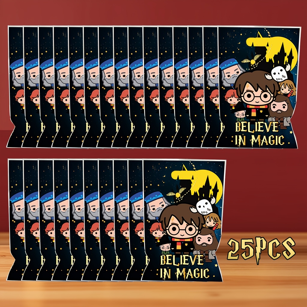 TEMU Set per confezioni regalo, 25 pezzi, Sacchetti regalo HARRY POTTER, per decorazioni per feste a tema, Feste a tema magico, Feste di Halloween,