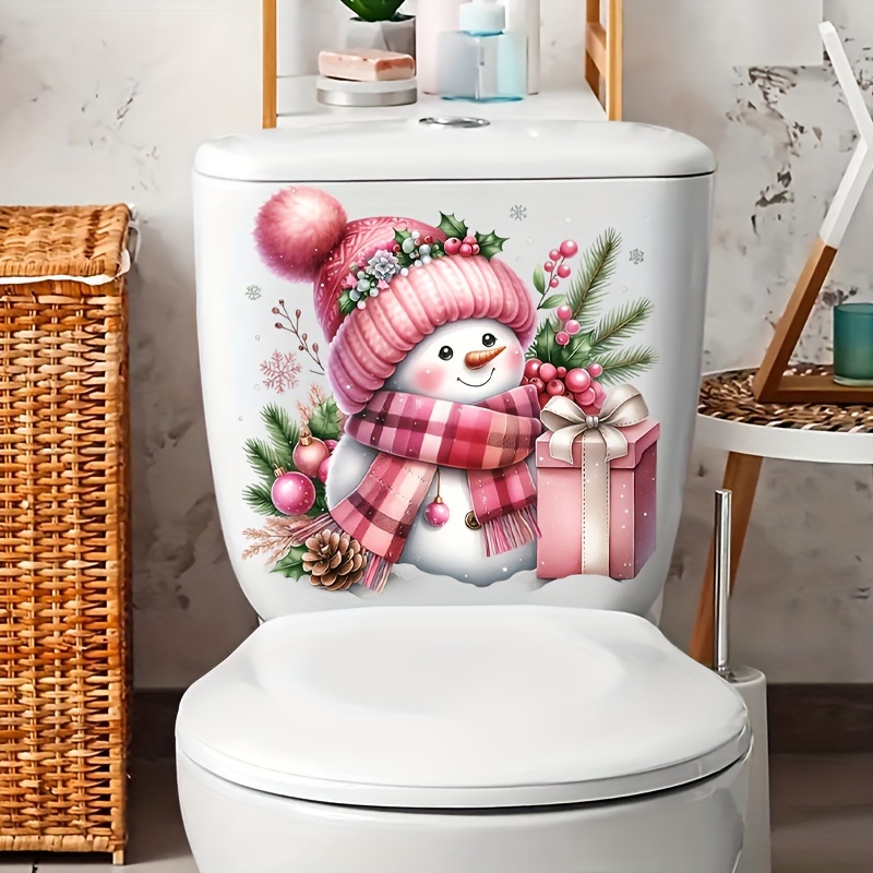 

Christmas Snowman Decal - -adhesive, - , Bathroom For Decor