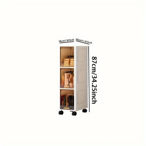 1pc storage cabinet living room organizer for snacks multi layer cabinet clothes storage cabinet home dust proof shelf