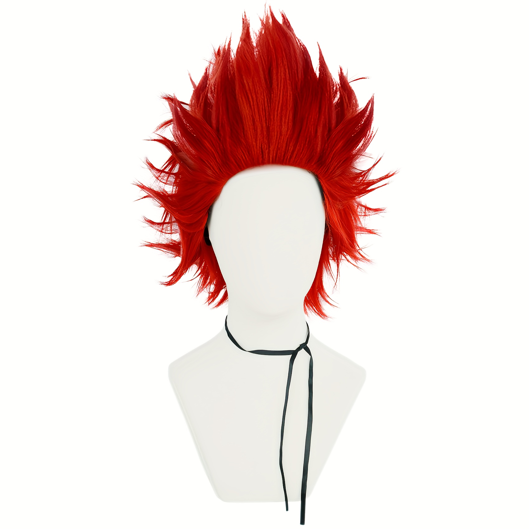 

Eijiro Inspired Red Short Straight Cosplay Wig - Heat Resistant Synthetic Hair For Halloween, Parties & Carnivals