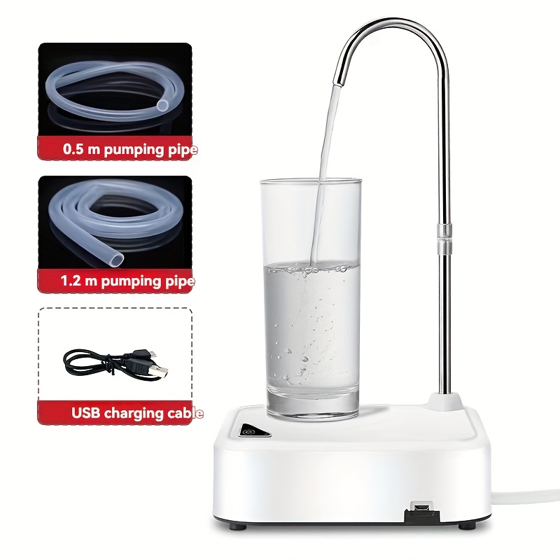 TEMU Portable Electric Water Pump - Automatic Water Dispenser With One- Operation, Compact Bucket-friendly Pump Suitable For Camping, Picnic,