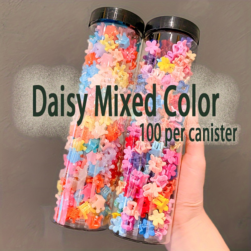 

Daisy Hair Clip With Mixed Color, 8 Colors For , Per Canister, Simple And Portable, Cute And , Pins, Christmas Pins