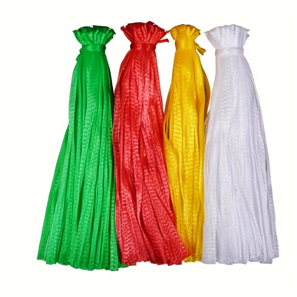 

100pcs Fruit Vegetable Mesh Bag, Plastic Packaging Bags, For Retail Stores, Farm Markets