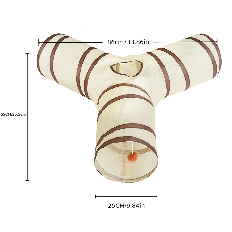Foldable Cat Tunnel Toy For Pets, A Compact And Versatile Design Suitable For