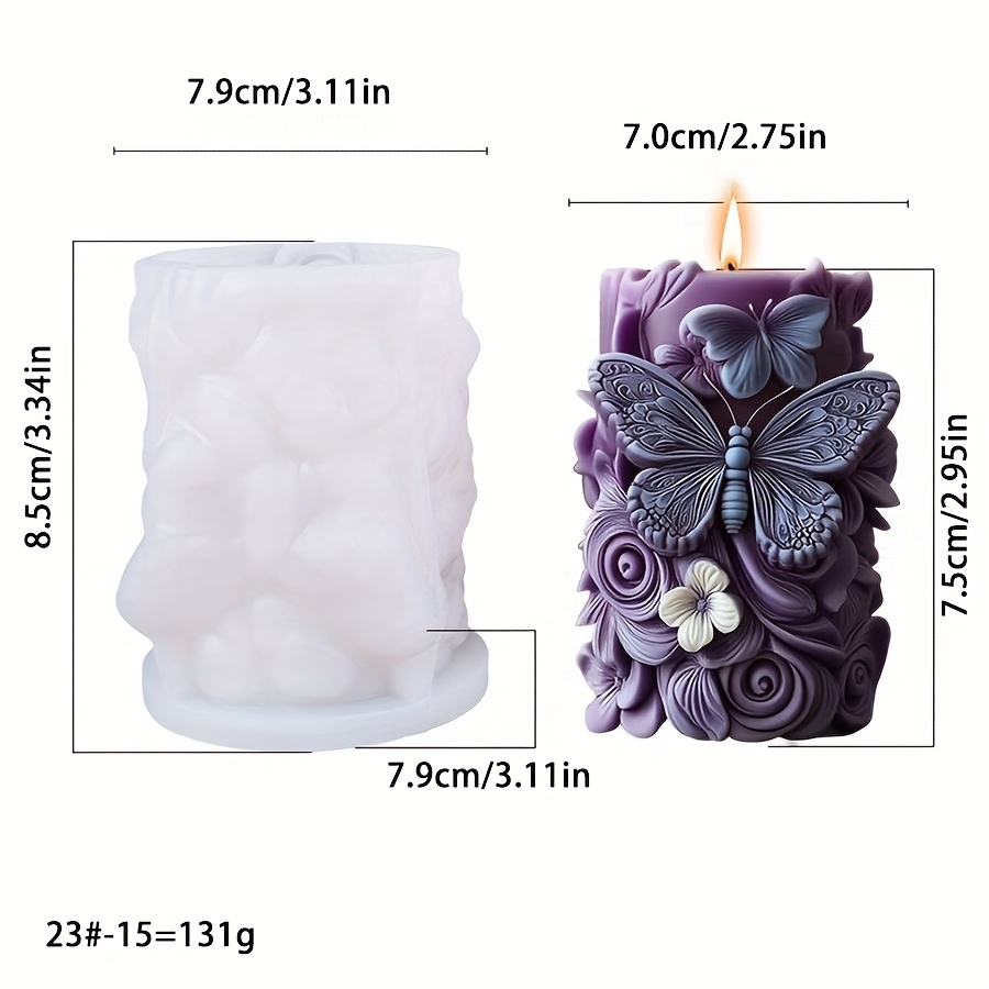E-shop Schmetterling Traum Fließendes Licht Aromatherapie Kerze Silikonform Schmetterling Kerze Kreatives Ornament 3D Dreidimensionale Form .