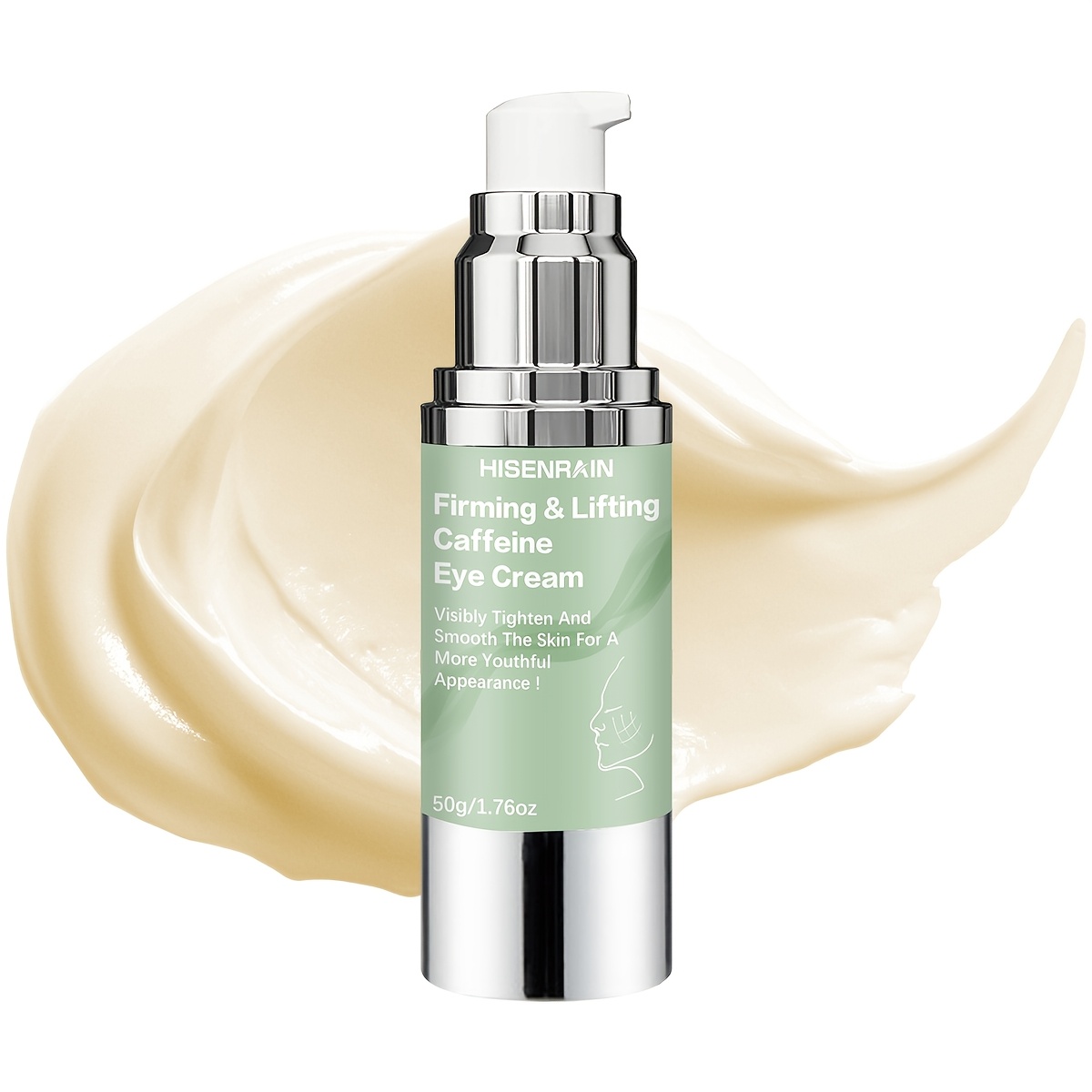 Image of Hisenrain Eye Cream Instantly , Hydrates, And Tightens Saggy Eye Bags. Contains Retinol, Hyaluronic Acid, Collagen, And Niacinamide. Suitable For Types And Genders. The Of Dark Spots And Discoloration