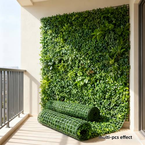 2 large artificial boxwood panels with dark panels realistic privacy screens suitable for indoor outdoor use plastic evergreen hedge panels for balcony shading wall decor wedding screens suitable for home office decoration