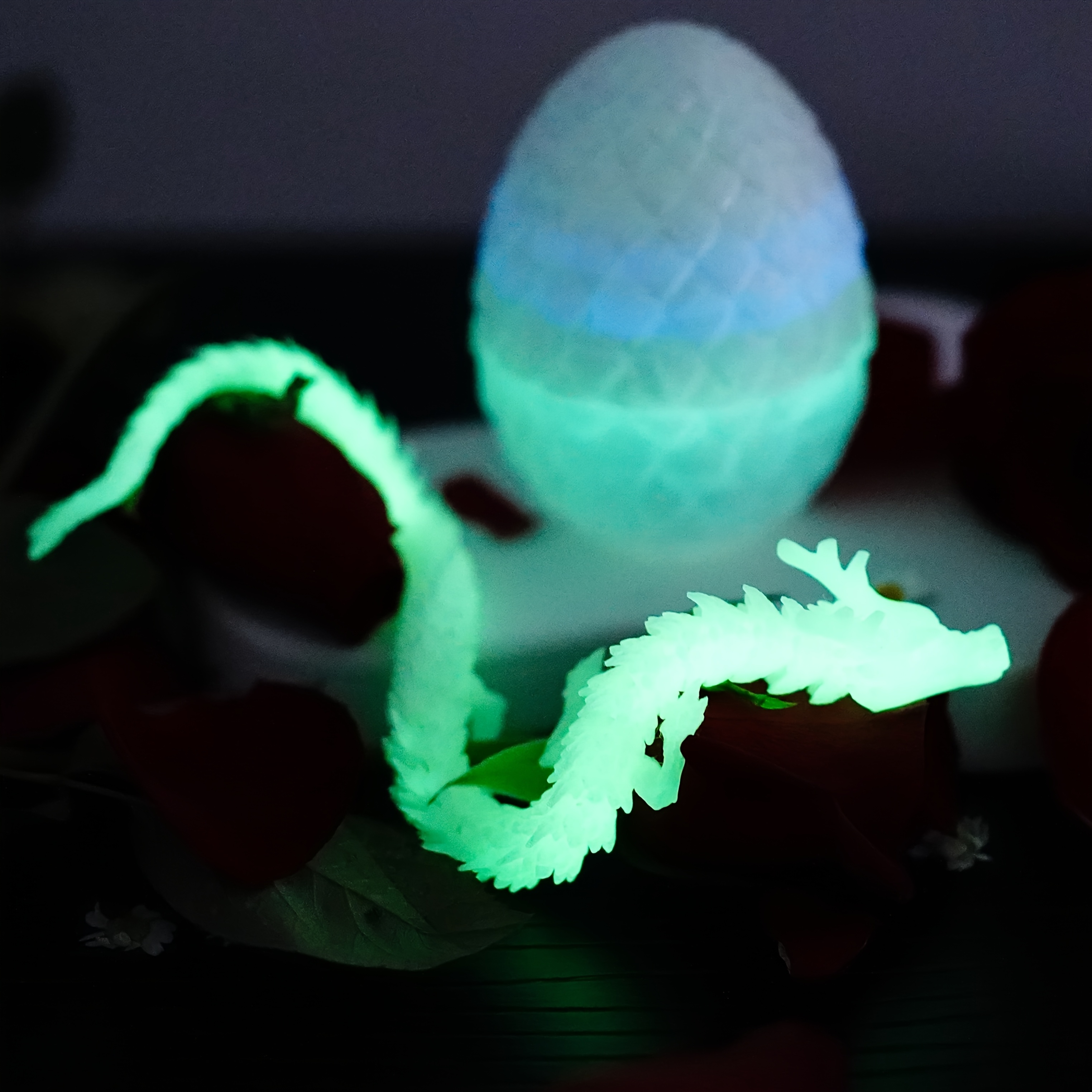 3D-gedrucktes Drachenei Mit Beweglichem Drachen – 29 Cm, Spielzeug & Deko, Fantasy-Geschenk