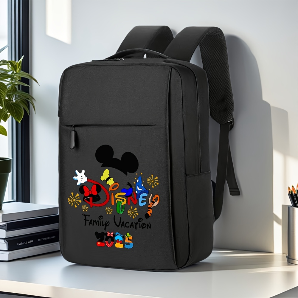 TEMU 1pc 2025 And His Cartoon Backpack, Fashionable And Casual Adjustable Computer Bag, Shoulder Bag And Handbag, Stationery Bag For Men And Women, Travel Supplies, Birthday Gifts.