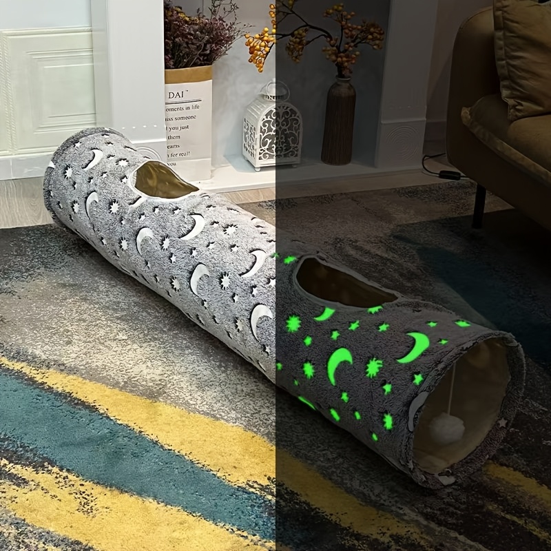 Image of Tunnel Tent House With -the-dark Tunnel - Interactive Hide & Seek House, Cat Toy Suitable For Kittens & Cats, Cozy Tunneling Activity For Play &