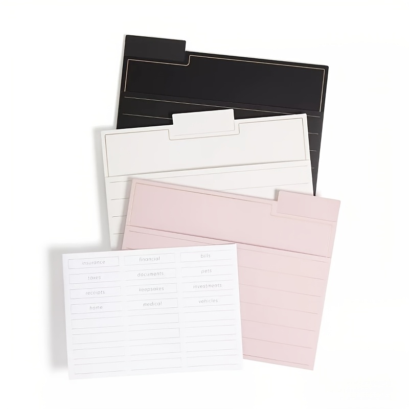 

9- Size File Folders, , 3-tab Organizational For