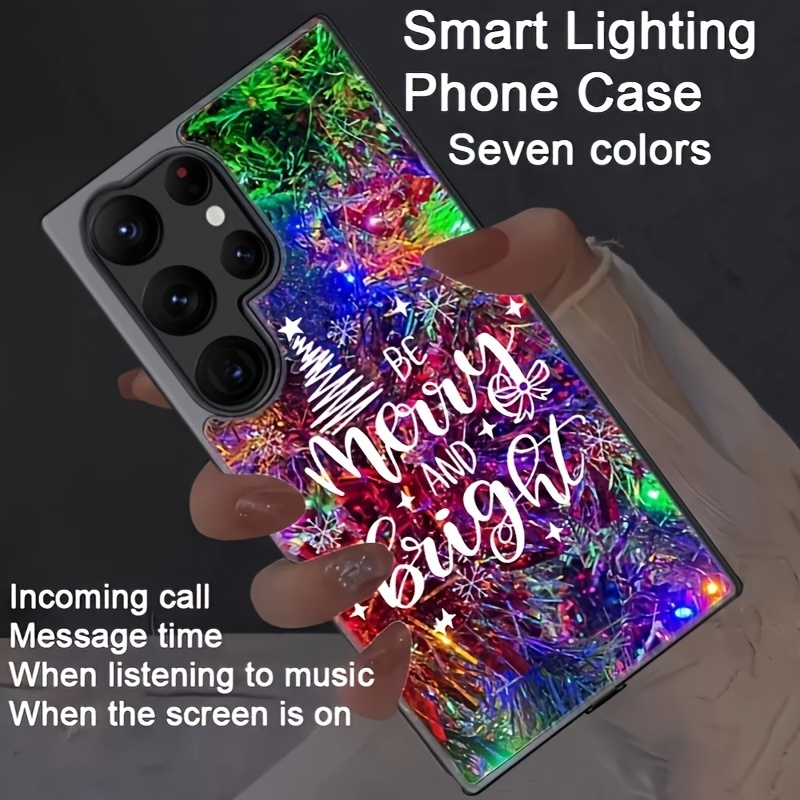 

Christmas Fashion Led Light , Suitable Brand Mobile Phone Models, Colorful Light Phone Case, Suitable S24u/s24+/s24/s23u/s23+/s23/s22u